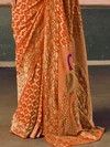 Orange Bandhani Patola Silk Saree