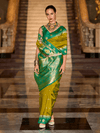 Parrot Green Kanjivaram Silk Saree