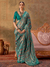 Peacock Teal Patola Silk Saree
