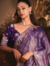 Premium Purple Tissue Silk Saree