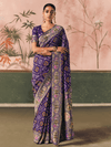 Purple Bandhani Patola Silk Saree