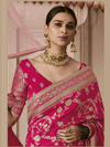 Rani Pink Banarasi Dola Silk Saree