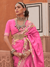 Rani Pink Banarasi Dola Silk Saree