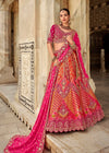 Rani Pink Banarasi Lehenga Choli