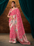 Rani Pink Banarasi Organza Silk Saree
