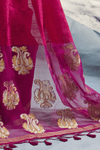Rani Pink Banarasi Silk Saree