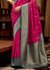 Rani Pink Banarasi Silk Saree