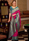 Rani Pink Banarasi Silk Saree