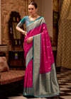 Rani Pink Banarasi Silk Saree