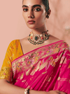 Rani Pink Bandhani Patola Silk Saree