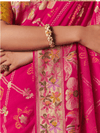 Rani Pink Bandhani Patola Silk Saree