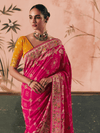 Rani Pink Bandhani Patola Silk Saree