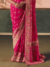 Rani Pink Bandhani Patola Silk Saree