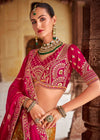 Rani Pink Bridal Banarasi Lehenga Choli