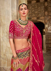 Rani Pink Bridal Banarasi Lehenga Choli