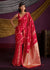 Rani Pink Satin Silk Saree