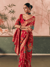 Red Bandhani Patola Silk Saree