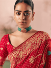 Red Bandhani Patola Silk Saree