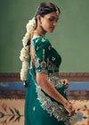 Rich Teal Green Georgette Silk Saree