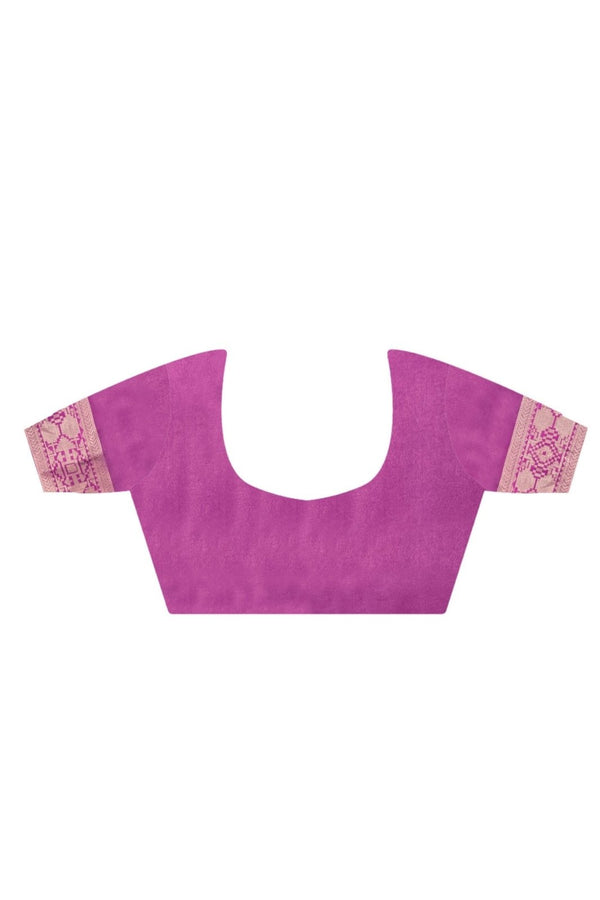 Rose Gold Tissue Silk Saree