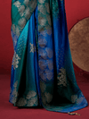 Royal Blue Banarasi Dola Silk Saree