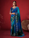 Royal Blue Banarasi Dola Silk Saree