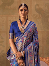 Royal Blue Patola Silk Saree