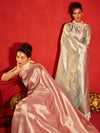 Sage Green Banarasi Tissue Silk Saree – shown with other colours