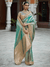 Sea Green Banarasi Tissue Silk Saree