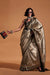 Silver Black And Brown Woven Kanjivaram Silk Saree