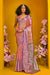 Soft Pink And Lavender Kanjivaram Silk Saree with Gold Zari