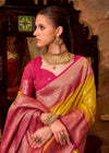 Sunflower Yellow Banarasi Silk Saree