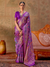 Violet Patola Silk Saree