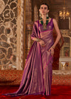 Violet Purple Kanjivaram Silk Saree