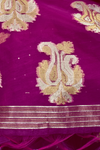 Wine Purple Banarasi Silk Saree