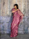 Onion Pink Banarasi Satin Silk Saree