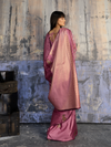 Onion Pink Banarasi Satin Silk Saree