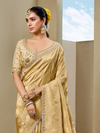 Light Gold Banarasi Tissue Silk Saree