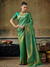 Pista Green Banarasi Soft Silk Saree