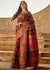 Midnight Black Kashmiri Jamawar Silk Saree