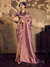Mauve Pink Banarasi Soft Silk Saree