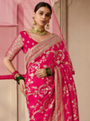 Rani Pink Banarasi Dola Silk Saree