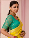 Yellow Banarasi Dola Silk Saree
