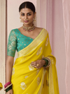Yellow Banarasi Dola Silk Saree