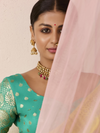 Yellow Banarasi Dola Silk Saree