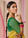 Chartreuse Green Banarasi Dola Silk Saree