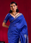 Royal Blue Banarasi Silk Saree
