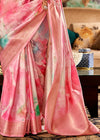 Angel Pink Digital Printed Soft Silk Saree