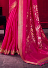 Rani Pink Banarasi Silk Saree