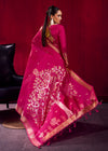 Rani Pink Banarasi Silk Saree